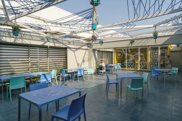 Open collaboration seating area at Ikoverk Althan